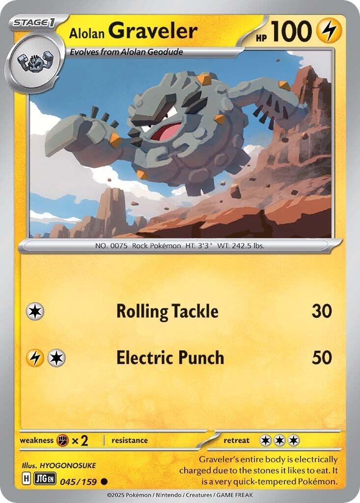 Alolan Graveler (045/159) [Scarlet & Violet: Journey Together] | Shuffle n Cut Hobbies & Games
