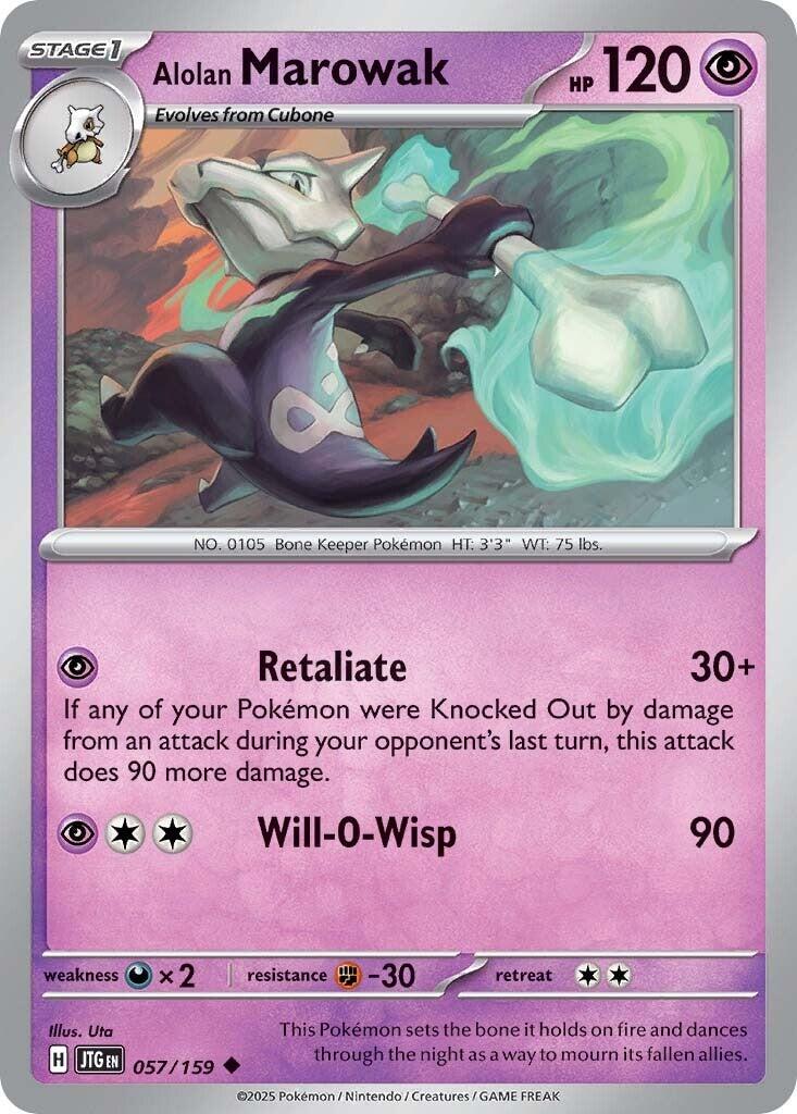 Alolan Marowak (057/159) [Scarlet & Violet: Journey Together] | Shuffle n Cut Hobbies & Games