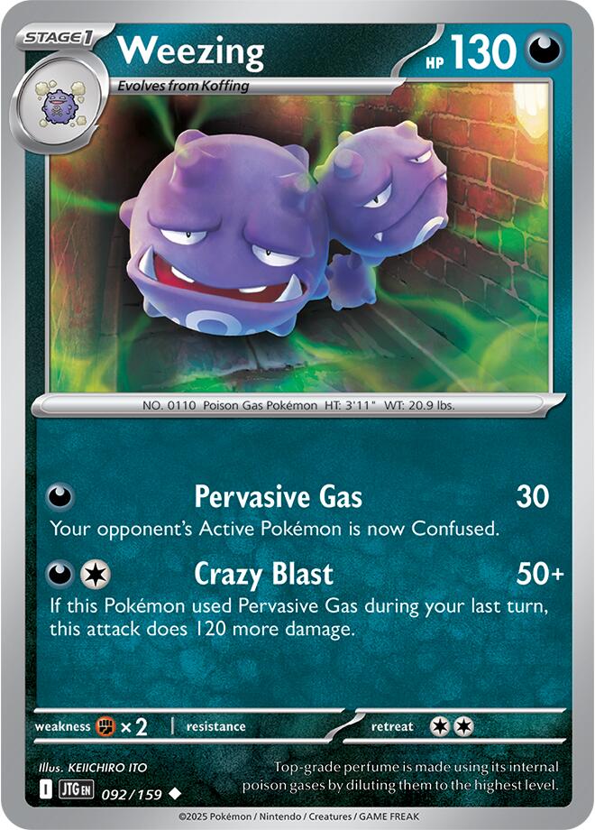 Weezing (092/159) [Scarlet & Violet: Journey Together] | Shuffle n Cut Hobbies & Games