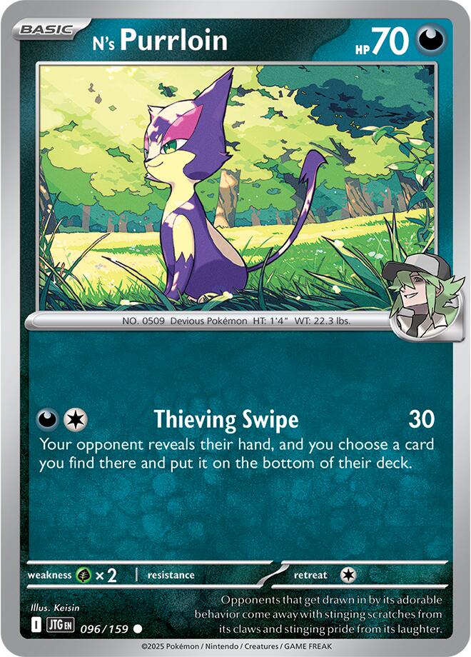 N's Purrloin (096/159) [Scarlet & Violet: Journey Together] | Shuffle n Cut Hobbies & Games