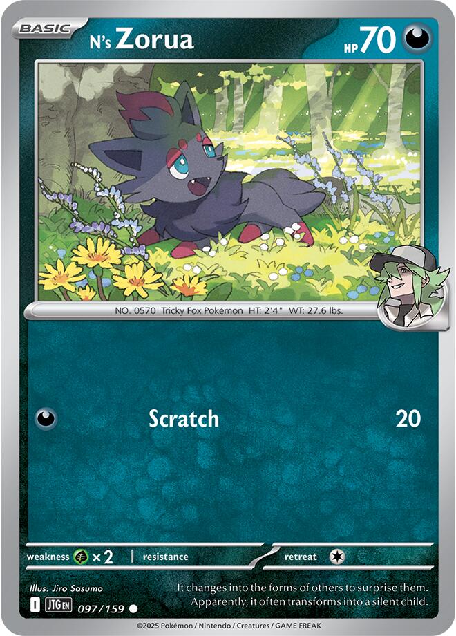 N's Zorua (097/159) [Scarlet & Violet: Journey Together] | Shuffle n Cut Hobbies & Games