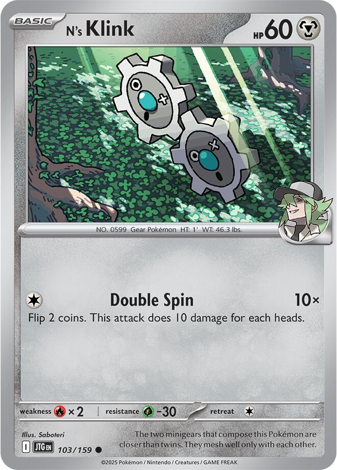 N's Klink (103/159) [Scarlet & Violet: Journey Together] | Shuffle n Cut Hobbies & Games
