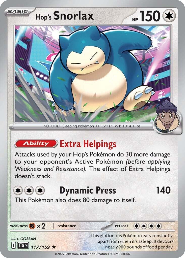 Hop's Snorlax (117/159) [Scarlet & Violet: Journey Together] | Shuffle n Cut Hobbies & Games