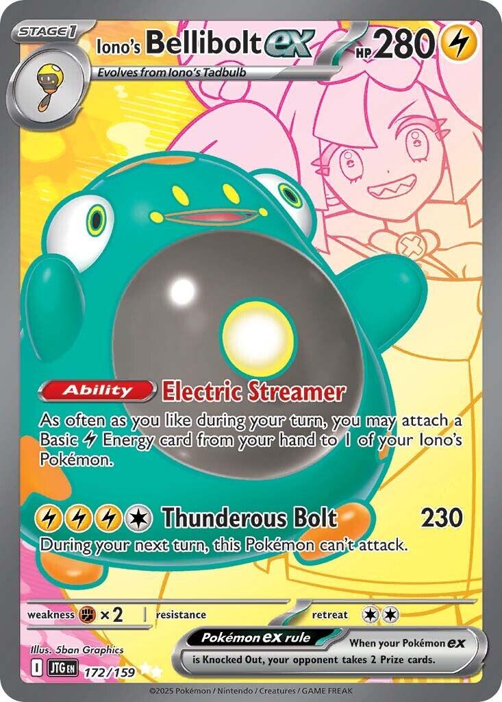 Iono's Bellibolt ex (172/159) [Scarlet & Violet: Journey Together] | Shuffle n Cut Hobbies & Games