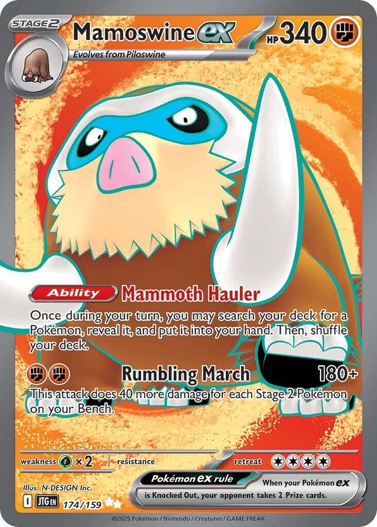 Mamoswine ex (174/159) [Scarlet & Violet: Journey Together] | Shuffle n Cut Hobbies & Games