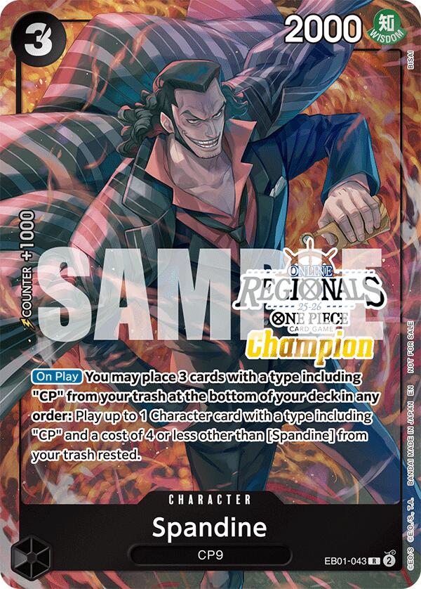 Spandine (Offline Regional Champion Card Set 2025 Vol.1) [One Piece Promotion Cards] | Shuffle n Cut Hobbies & Games