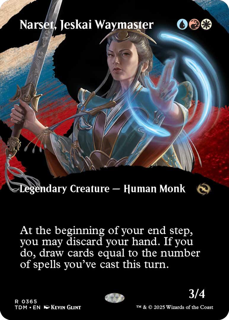 Narset, Jeskai Waymaster (Borderless) [Tarkir: Dragonstorm] | Shuffle n Cut Hobbies & Games