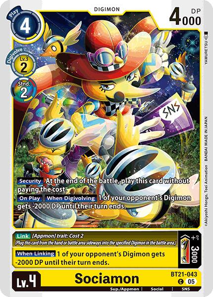 Sociamon [BT21-043] [World Convergence] | Shuffle n Cut Hobbies & Games