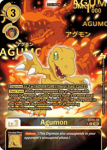 Agumon [ST20-10] (Rare Pull) [Starter Deck: Protector of Light] | Shuffle n Cut Hobbies & Games