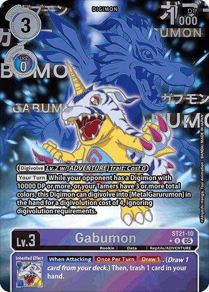 Gabumon [ST21-10] (Rare Pull) [Starter Deck: Hero of Hope] | Shuffle n Cut Hobbies & Games