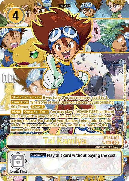 Tai Kamiya [BT21-102] (Rare Pull) [World Convergence] | Shuffle n Cut Hobbies & Games