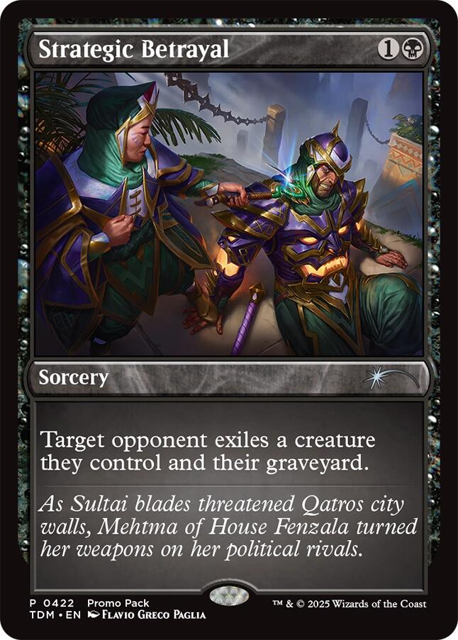 Strategic Betrayal [Tarkir: Dragonstorm Promos] | Shuffle n Cut Hobbies & Games