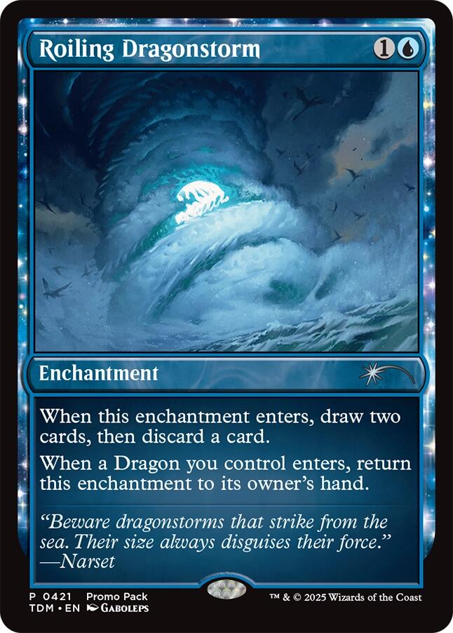Roiling Dragonstorm [Tarkir: Dragonstorm Promos] | Shuffle n Cut Hobbies & Games