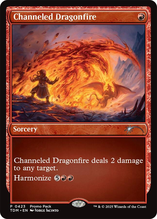 Channeled Dragonfire [Tarkir: Dragonstorm Promos] | Shuffle n Cut Hobbies & Games