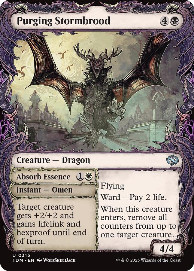 Purging Stormbrood (Showcase) [Tarkir: Dragonstorm] | Shuffle n Cut Hobbies & Games