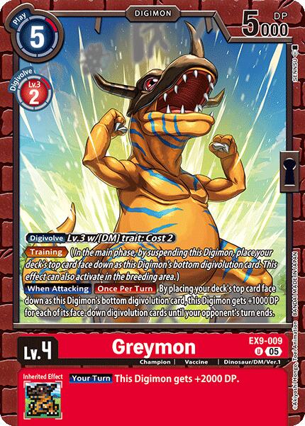 Greymon [EX9-009] [Versus Monsters] | Shuffle n Cut Hobbies & Games
