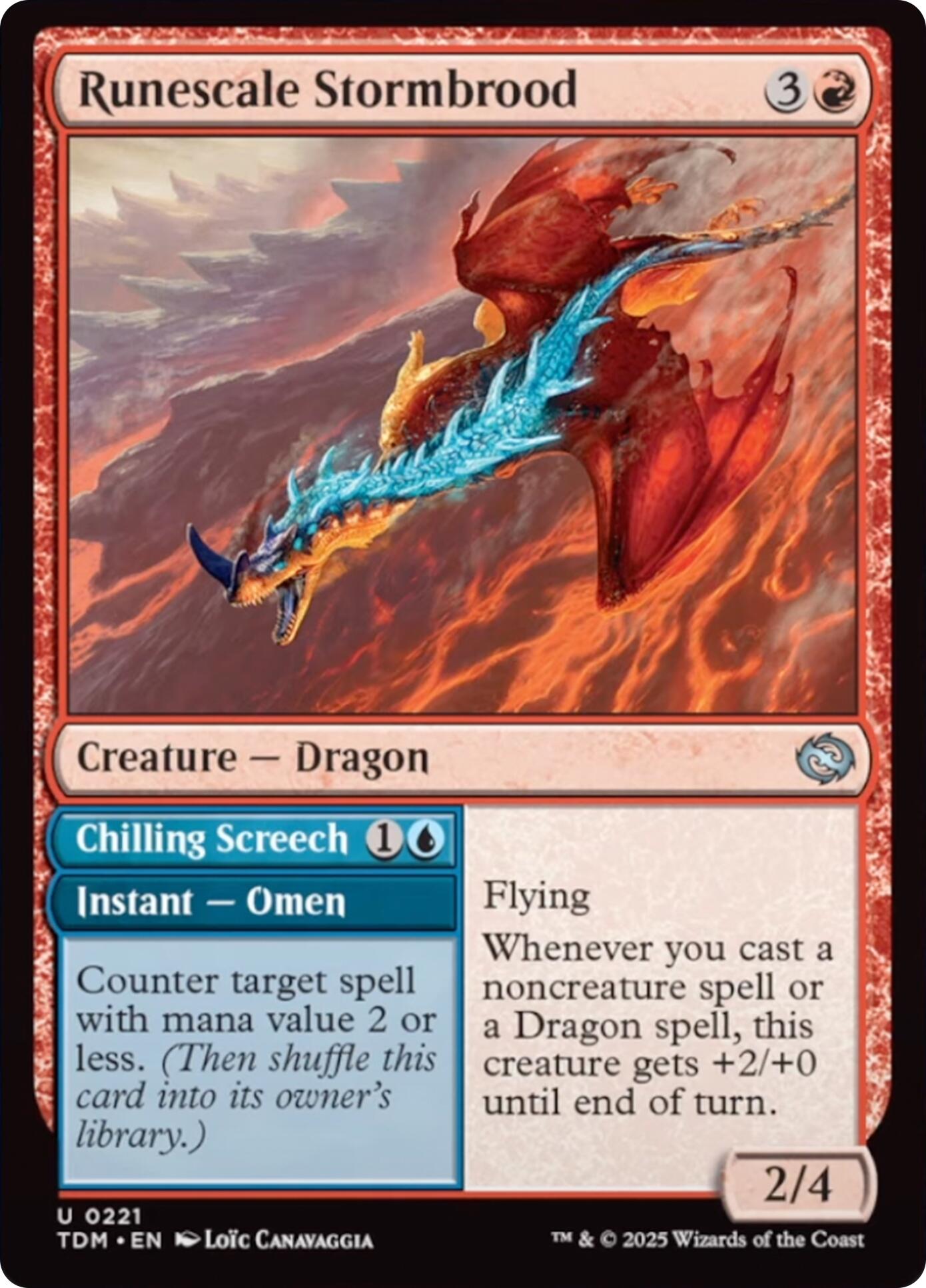 Runescale Stormbrood [Tarkir: Dragonstorm] | Shuffle n Cut Hobbies & Games