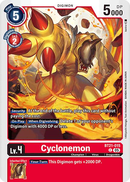 Cyclonemon [BT21-015] [World Convergence] | Shuffle n Cut Hobbies & Games