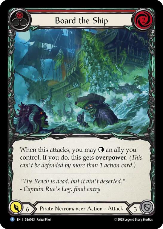 Board the Ship [SEA053] (High Seas)  Rainbow Foil | Shuffle n Cut Hobbies & Games