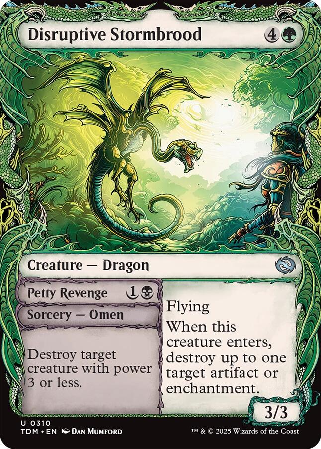 Disruptive Stormbrood (Showcase) [Tarkir: Dragonstorm] | Shuffle n Cut Hobbies & Games