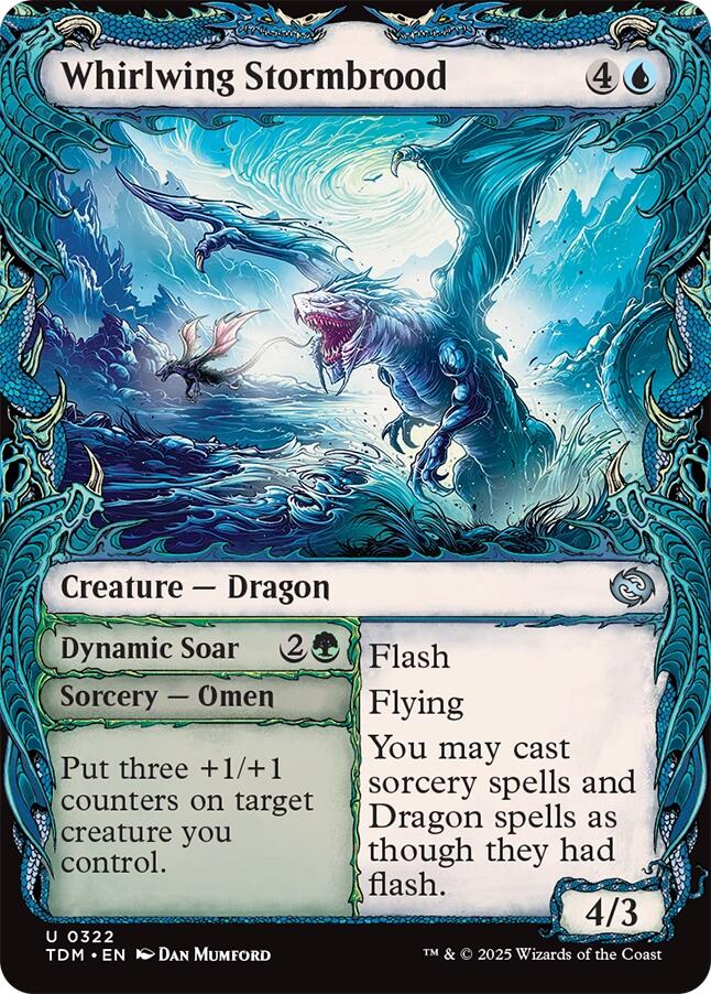 Whirlwing Stormbrood (Showcase) [Tarkir: Dragonstorm] | Shuffle n Cut Hobbies & Games