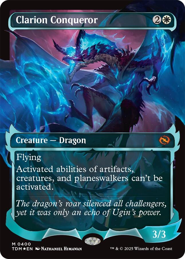 Clarion Conqueror (Showcase) [Tarkir: Dragonstorm] | Shuffle n Cut Hobbies & Games