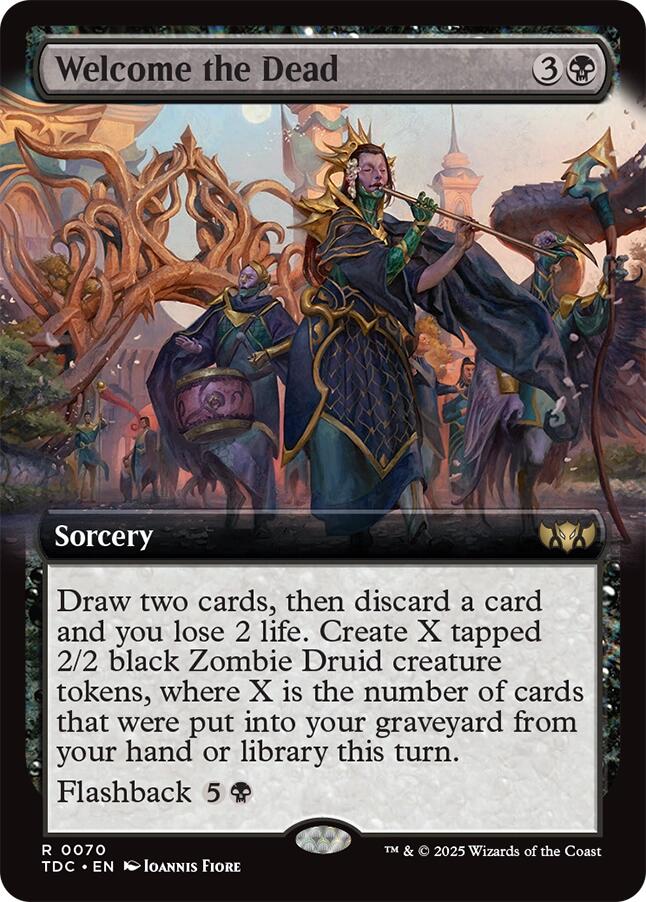 Welcome the Dead (Extended Art) [Tarkir: Dragonstorm Commander] | Shuffle n Cut Hobbies & Games