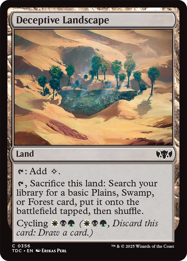 Deceptive Landscape [Tarkir: Dragonstorm Commander] | Shuffle n Cut Hobbies & Games