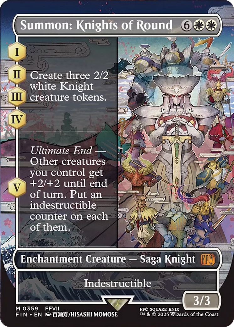 Summon: Knights of Round (Borderless) [FINAL FANTASY] | Shuffle n Cut Hobbies & Games