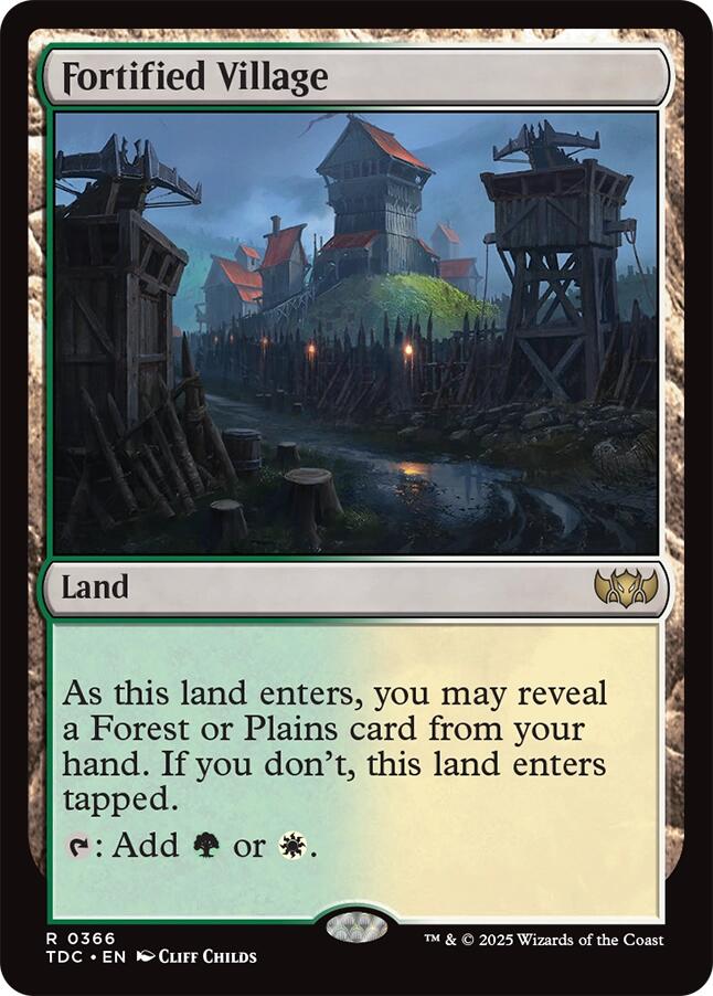 Fortified Village [Tarkir: Dragonstorm Commander] | Shuffle n Cut Hobbies & Games