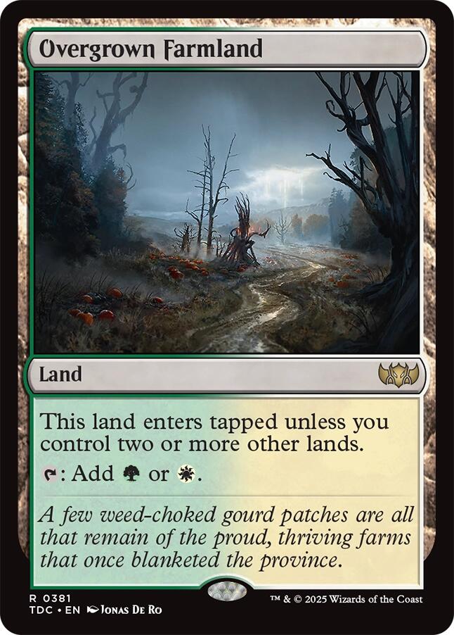 Overgrown Farmland [Tarkir: Dragonstorm Commander] | Shuffle n Cut Hobbies & Games