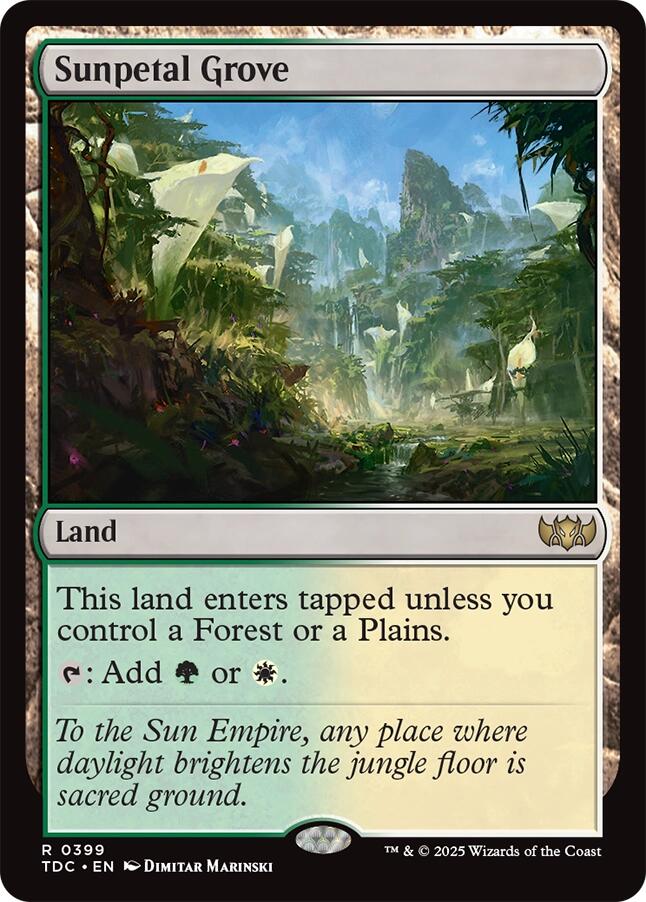 Sunpetal Grove [Tarkir: Dragonstorm Commander] | Shuffle n Cut Hobbies & Games