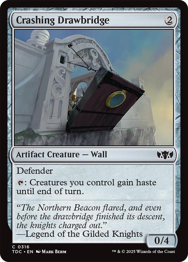 Crashing Drawbridge [Tarkir: Dragonstorm Commander] | Shuffle n Cut Hobbies & Games