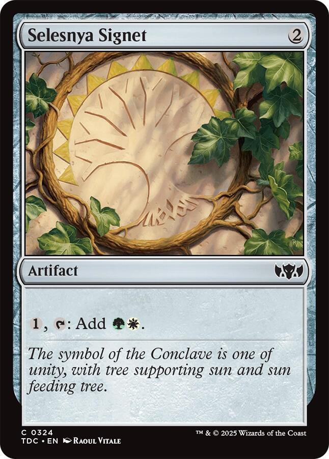 Selesnya Signet [Tarkir: Dragonstorm Commander] | Shuffle n Cut Hobbies & Games