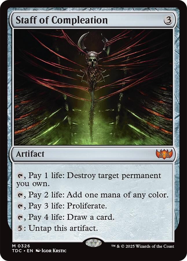 Staff of Compleation [Tarkir: Dragonstorm Commander] | Shuffle n Cut Hobbies & Games