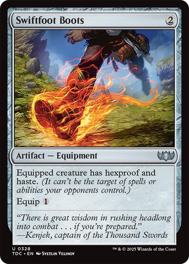 Swiftfoot Boots [Tarkir: Dragonstorm Commander] | Shuffle n Cut Hobbies & Games