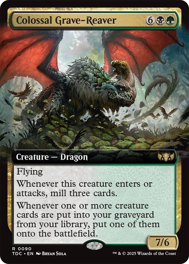 Colossal Grave-Reaver (Extended Art) [Tarkir: Dragonstorm Commander] | Shuffle n Cut Hobbies & Games
