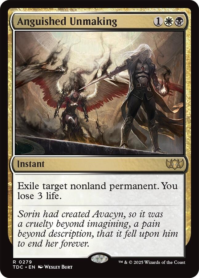 Anguished Unmaking [Tarkir: Dragonstorm Commander] | Shuffle n Cut Hobbies & Games