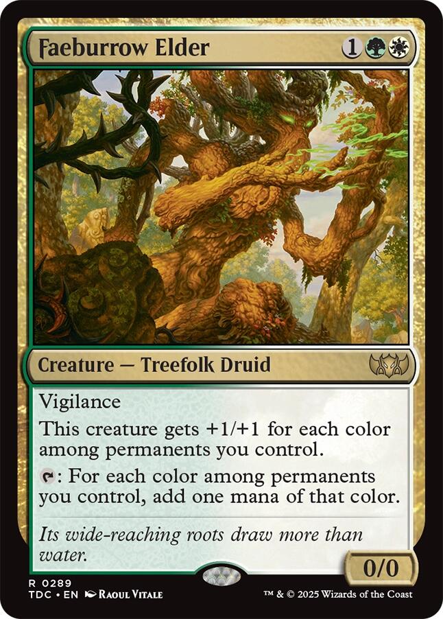 Faeburrow Elder [Tarkir: Dragonstorm Commander] | Shuffle n Cut Hobbies & Games