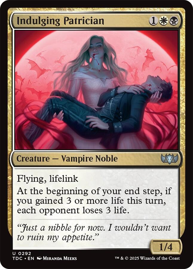 Indulging Patrician [Tarkir: Dragonstorm Commander] | Shuffle n Cut Hobbies & Games