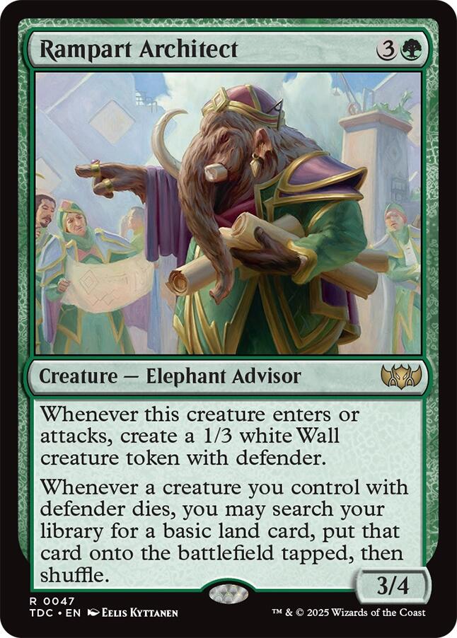 Rampart Architect [Tarkir: Dragonstorm Commander] | Shuffle n Cut Hobbies & Games