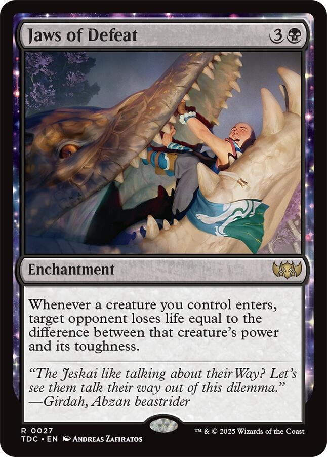 Jaws of Defeat [Tarkir: Dragonstorm Commander] | Shuffle n Cut Hobbies & Games