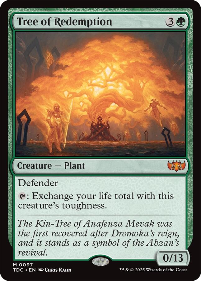 Tree of Redemption [Tarkir: Dragonstorm Commander] | Shuffle n Cut Hobbies & Games