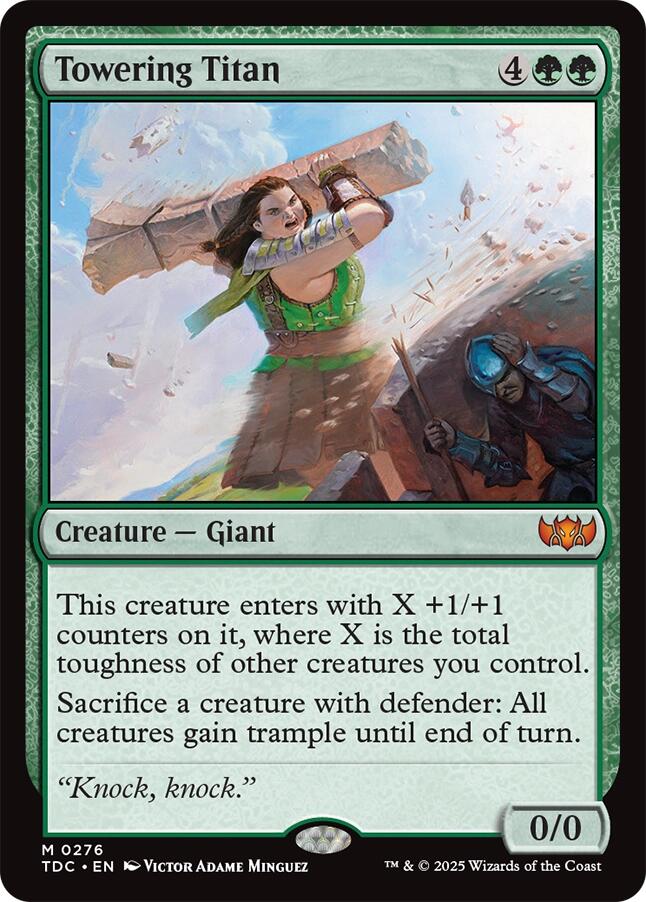 Towering Titan [Tarkir: Dragonstorm Commander] | Shuffle n Cut Hobbies & Games