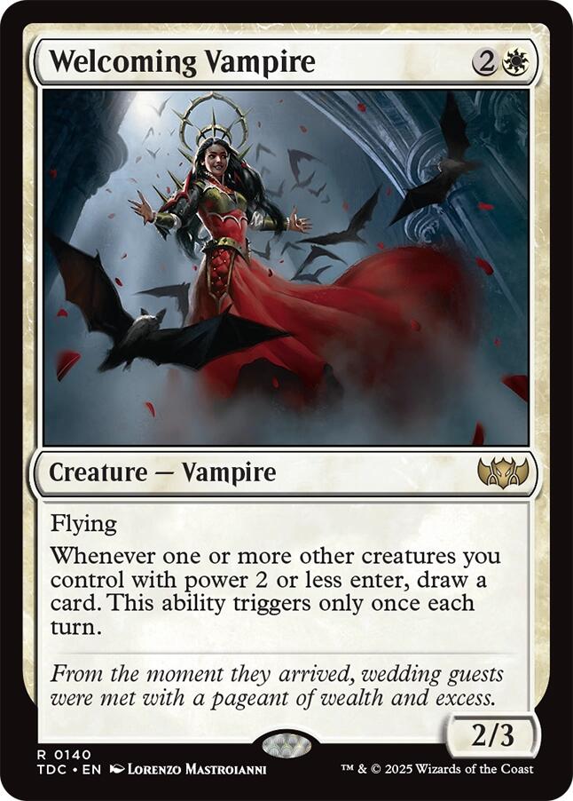 Welcoming Vampire [Tarkir: Dragonstorm Commander] | Shuffle n Cut Hobbies & Games