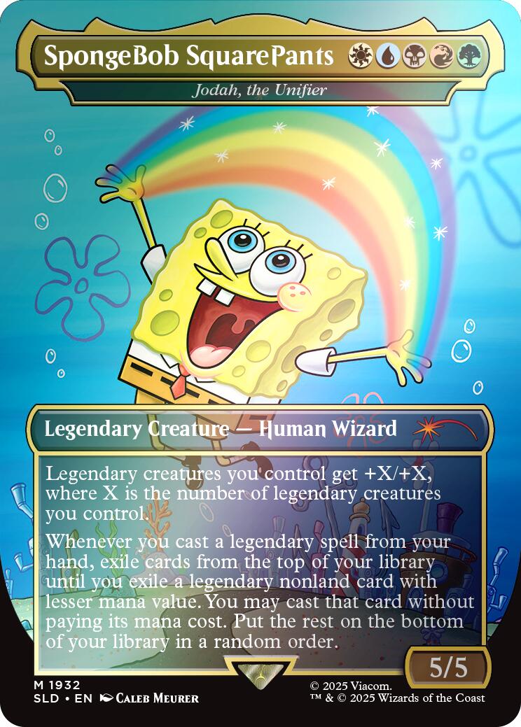 SpongeBob SquarePants - Jodah, the Unifier (Rainbow Foil) [Secret Lair Drop Series] | Shuffle n Cut Hobbies & Games