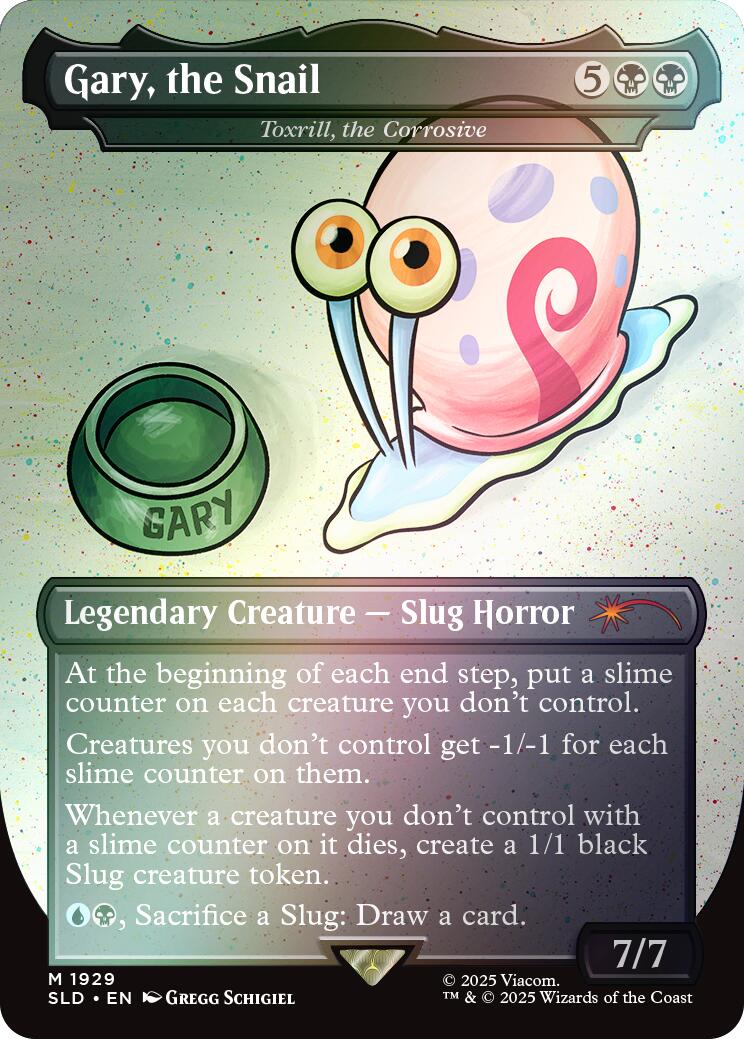 Gary, the Snail - Toxrill, the Corrosive (Rainbow Foil) [Secret Lair Drop Series] | Shuffle n Cut Hobbies & Games