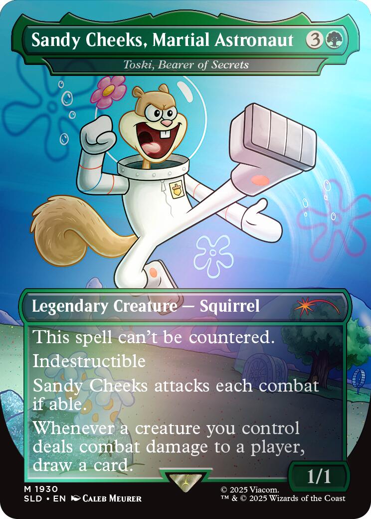 Sandy Cheeks, Martial Astronaut - Toski, Bearer of Secrets (Rainbow Foil) [Secret Lair Drop Series] | Shuffle n Cut Hobbies & Games