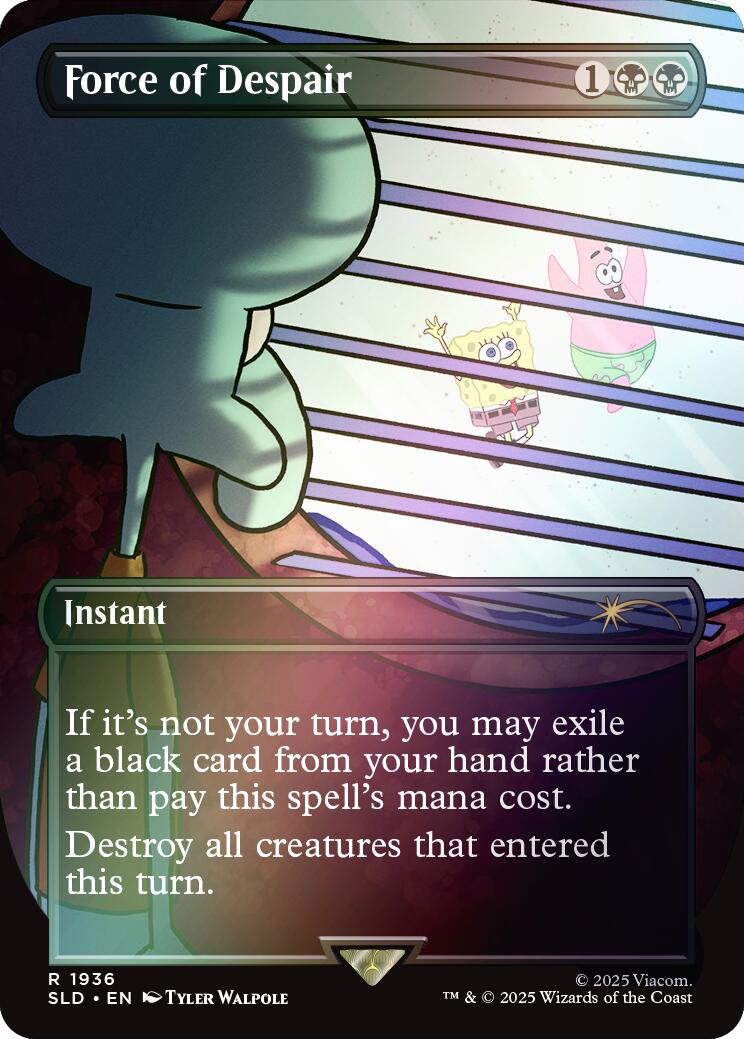 Force of Despair (Rainbow Foil) [Secret Lair Drop Series] | Shuffle n Cut Hobbies & Games