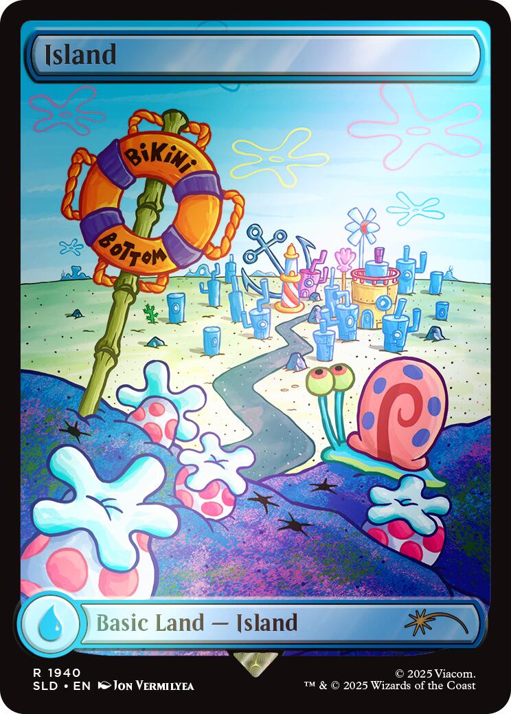 Island (1940) (Rainbow Foil) [Secret Lair Drop Series] | Shuffle n Cut Hobbies & Games